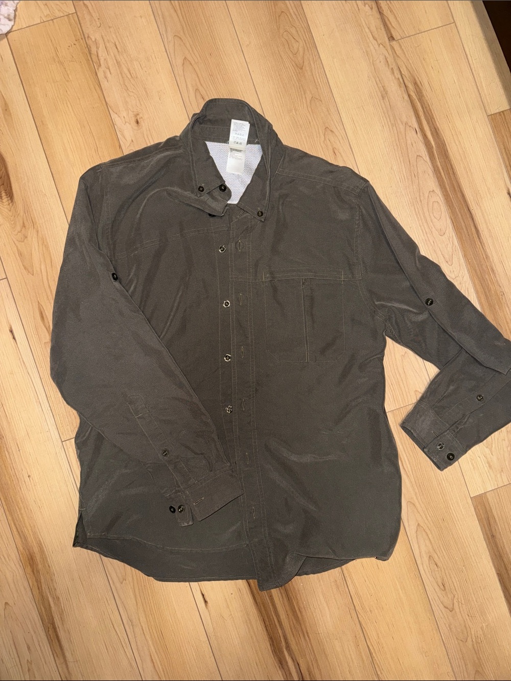 The North Face Men's Olive Green Button-Up Shirt